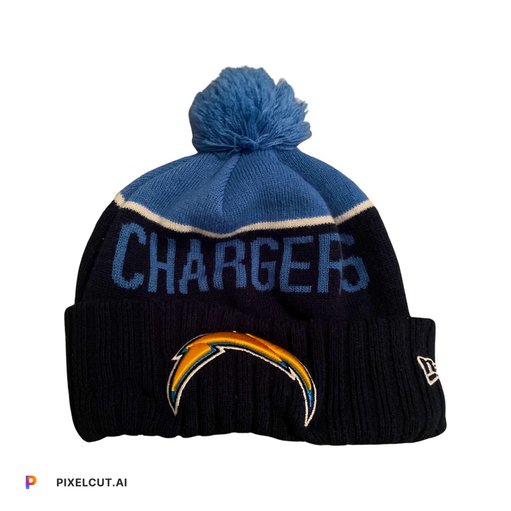 los angeles chargers beanie hat